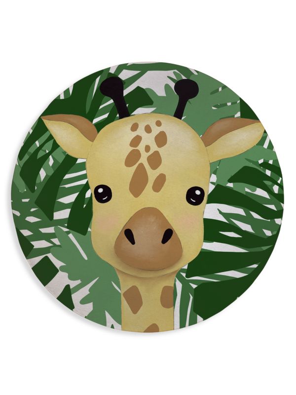 KAVKA Kid's Giraffe Cotton Area Rug